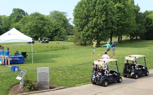 Hole one at Golf Tournament 